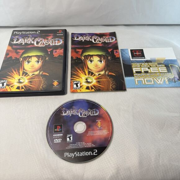 Dark Cloud (Sony PlayStation 2, 2001) CIB - Picture 1 of 2